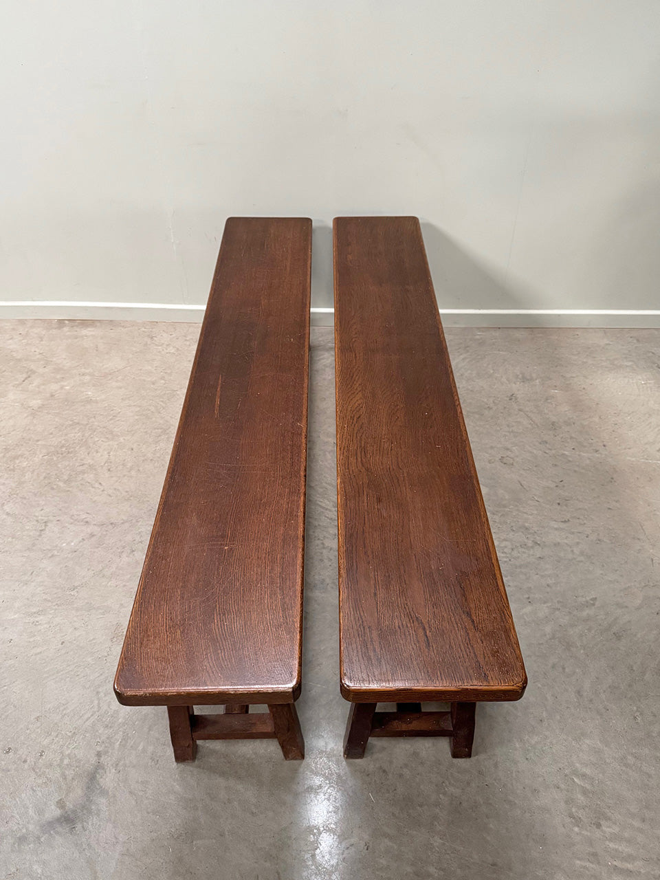 Pair of wide benches