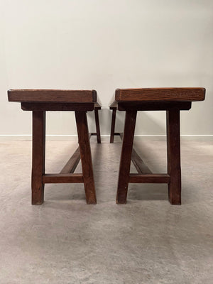 Pair of wide benches