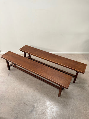Pair of wide benches