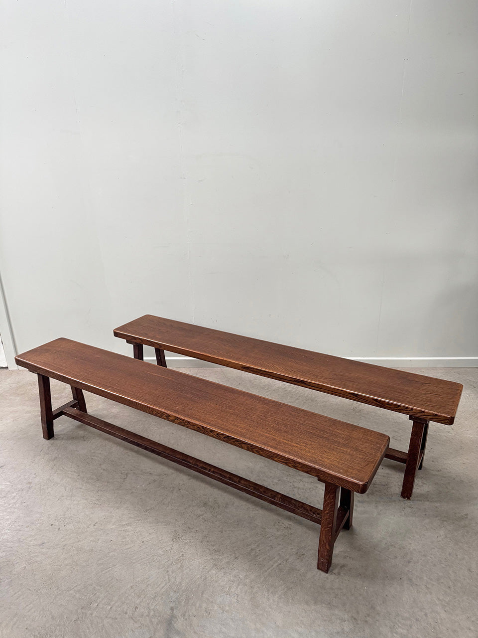 Pair of wide benches
