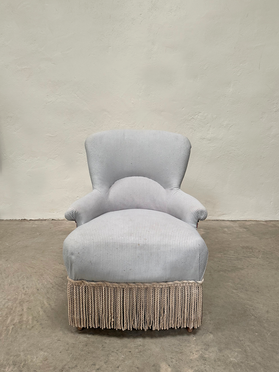 Petite blue armchair