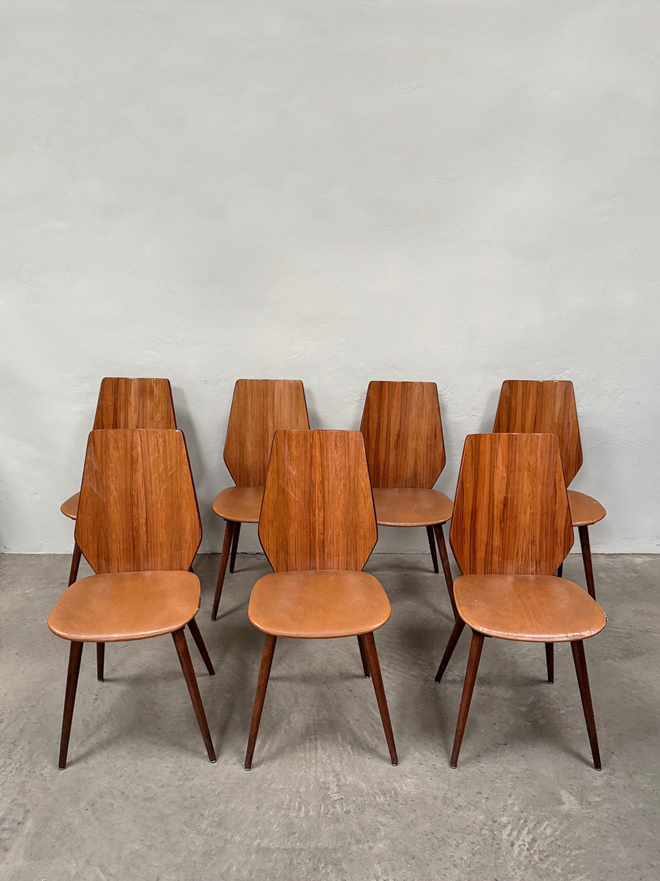 Set of mid-century dining chairs