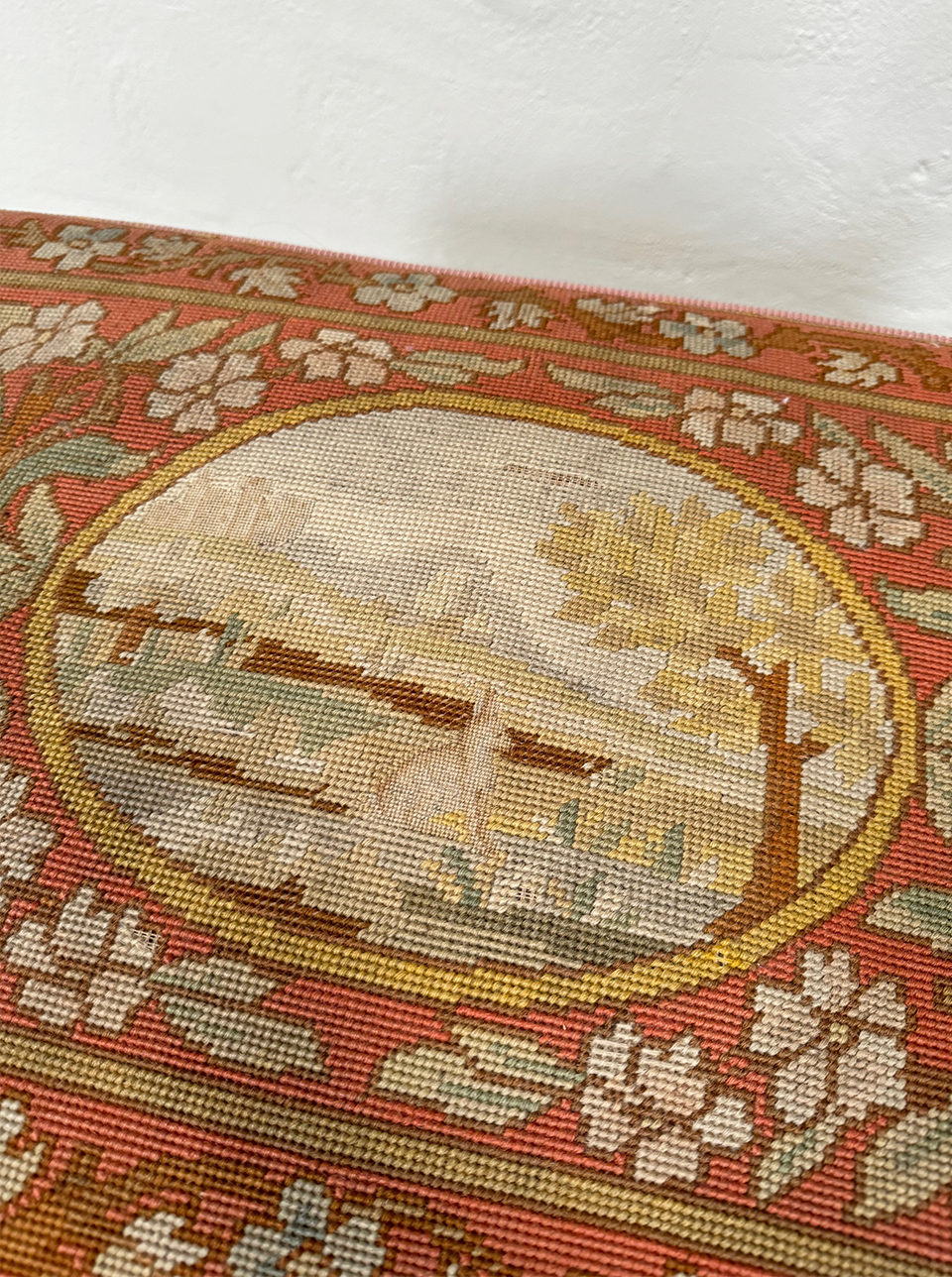 Tapestry footstool