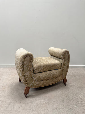 Upholstered stool with storage 'as is'