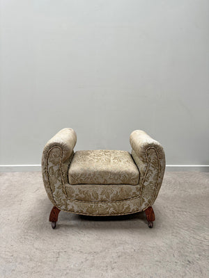 Upholstered stool with storage 'as is'