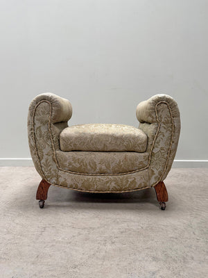 Upholstered stool with storage 'as is'