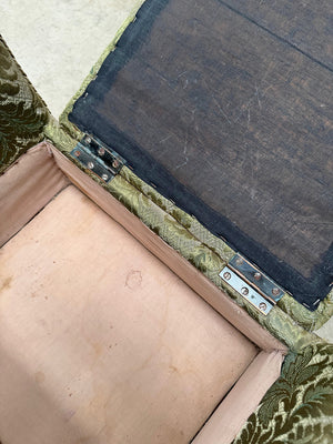 Upholstered stool with storage 'as is'