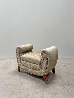 Upholstered stool with storage 'as is'