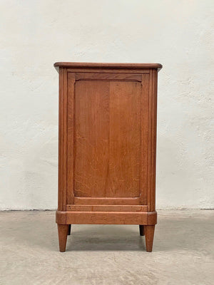 Oak cabinet with hinged top