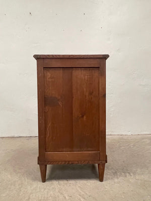 Oak cabinet with hinged top