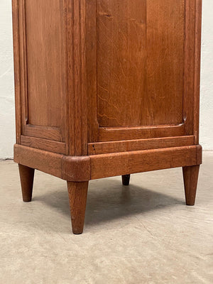 Oak cabinet with hinged top