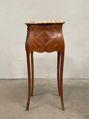 Pair of marquetry bedsides