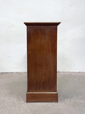 Marble top and brass inlay cupboard