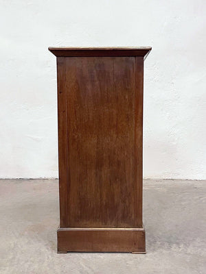 Marble top and brass inlay cupboard