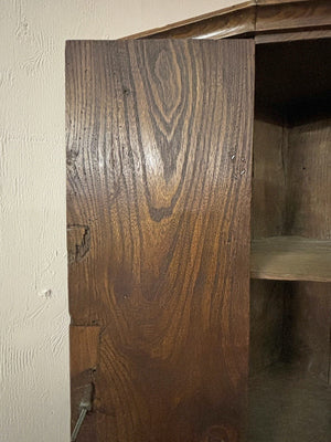 Elm corner cupboard