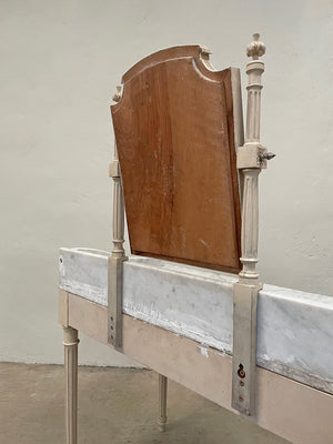 Louis XVI marble top dressing table