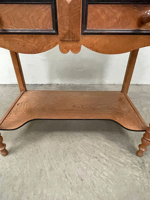 Marble top washstand with towel rails