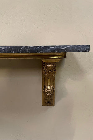 Wall hung gilt console