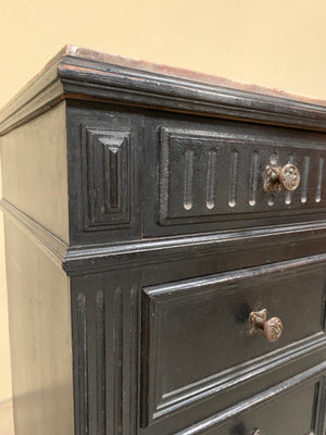 Fall front chest of drawers