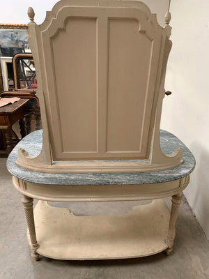 Large marble top dressing table