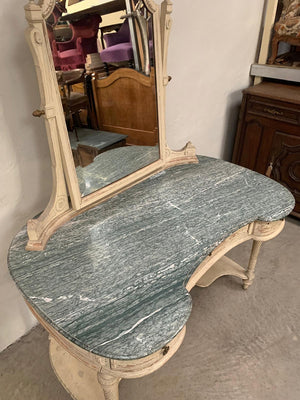 Large marble top dressing table