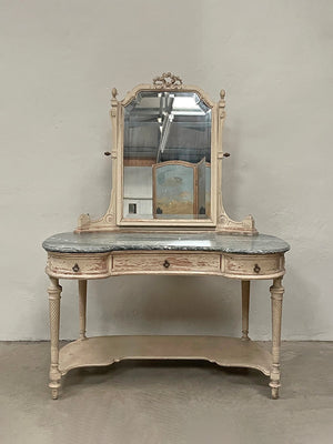 Large marble top dressing table