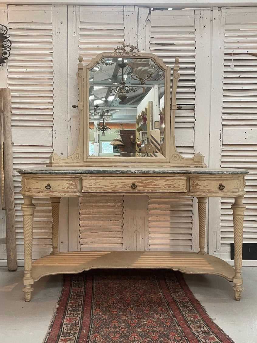 Marble top dressing table