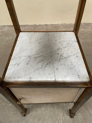 Marble and brass cabinet
