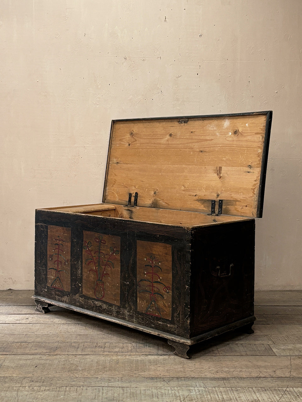 Folk art trunk