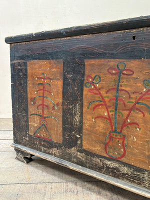 Folk art trunk