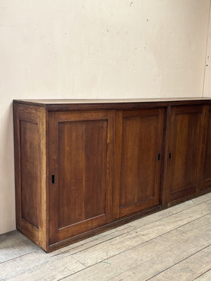 Oak sliding doors cabinet