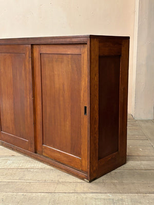 Oak sliding doors cabinet