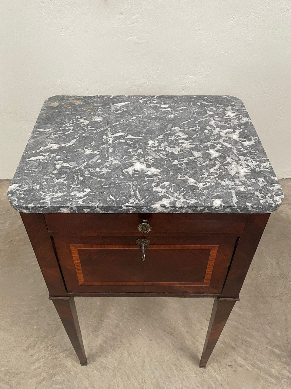 Marble top cupboard