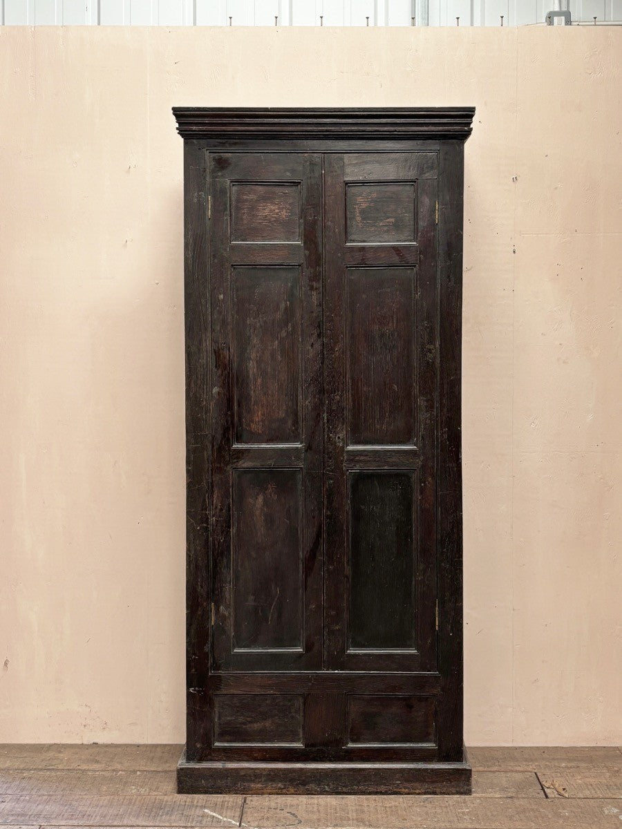 Oak hall cupboard