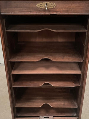 Tambour front cabinet