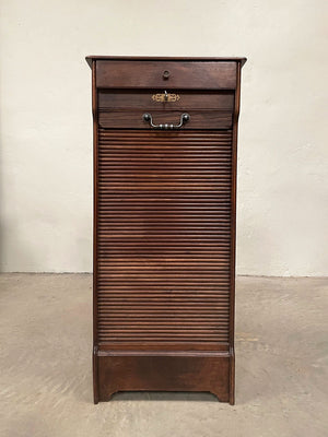 Tambour front cabinet