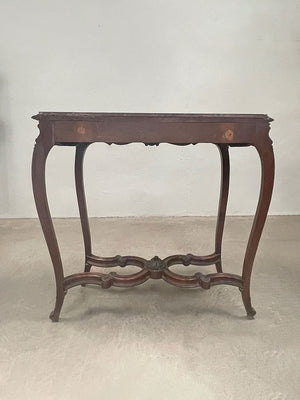 Tall marble top console table