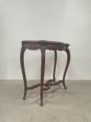 Tall marble top console table