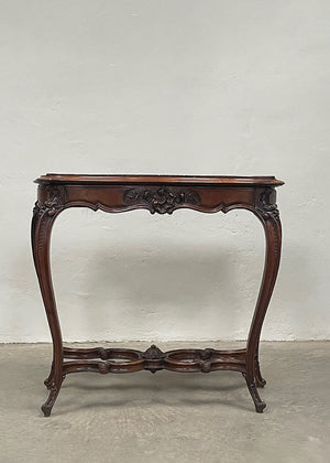 Tall marble top console table