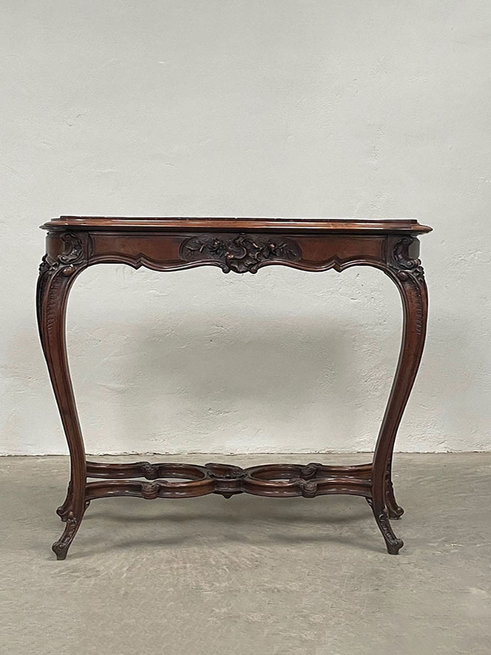 Tall marble top console table