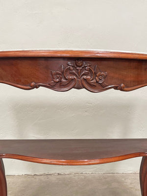 Louis XV marble top console table