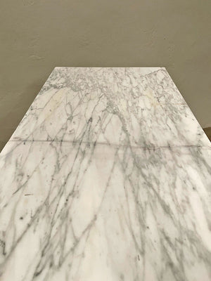 Marble top console table