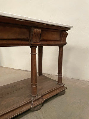 Marble top console table