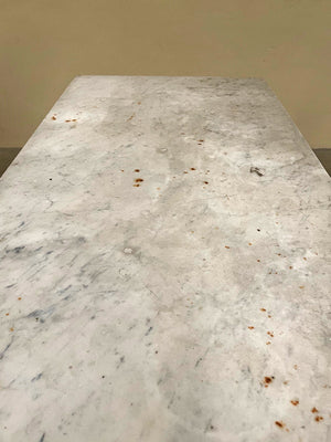 Marble top bistro table