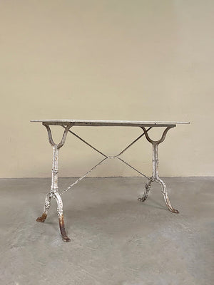 Marble top bistro table