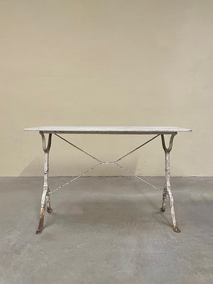 Marble top bistro table