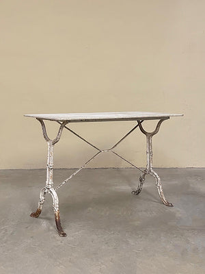 Marble top bistro table