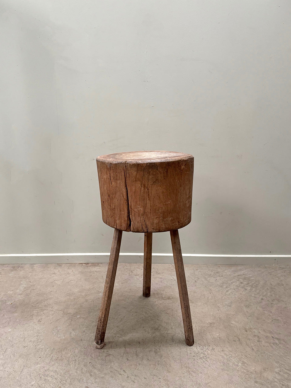 Tall butcher's block table