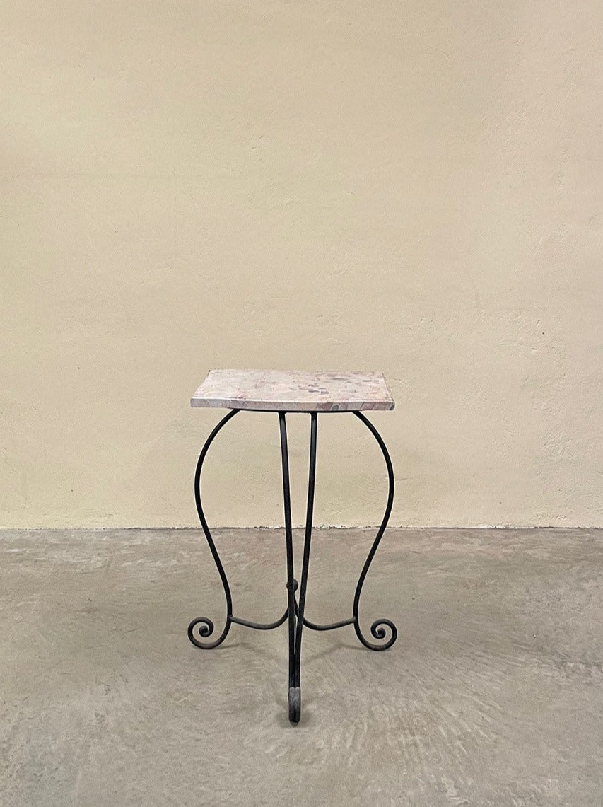 Console table with marble top