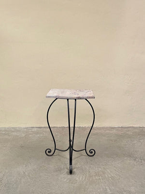 Console table with marble top